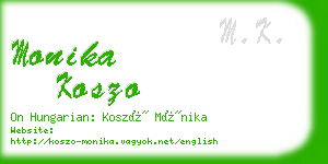 monika koszo business card